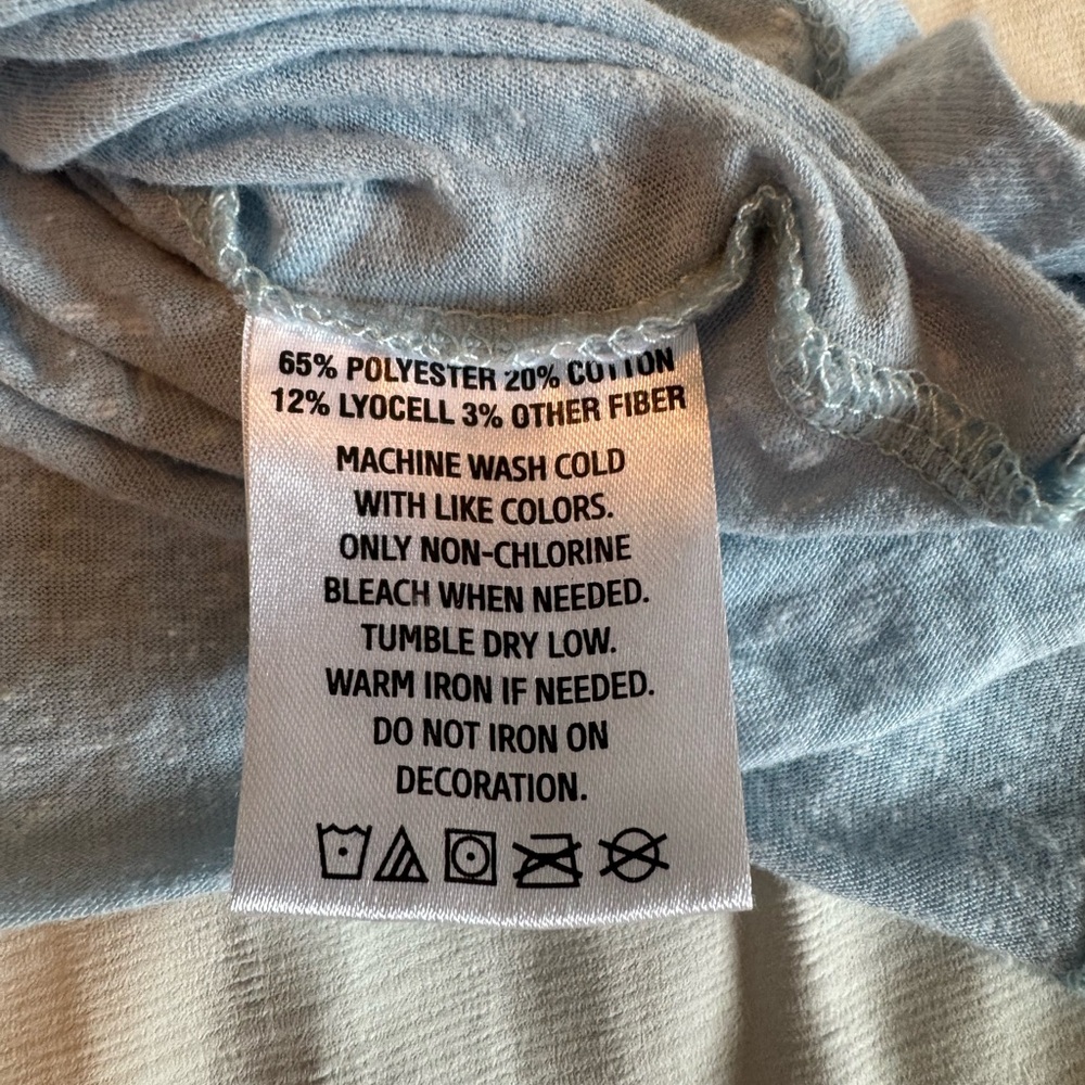 Royce Brand Women’s ‘Land That I Love’ Patriotic Tee Chambray Blue Size 2XL - Picture 8 of 8